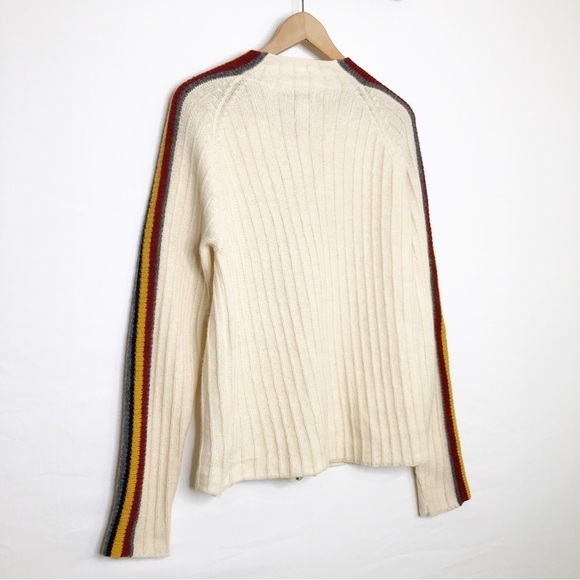 Guess Zipfront, ribbed sweater, striped sweater - Picture 6 of 9